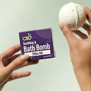 CBDfx | CBD Bath Bomb – Soothing | 200mg Lavender Bath Bomb – lifestyle photo