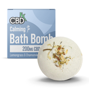 CBDfx CBD Bath Bomb 200mg Calming Lemongrass & Chamomile