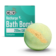 CBDfx CBD Bath Bomb 200mg Recharge Eucalyptus