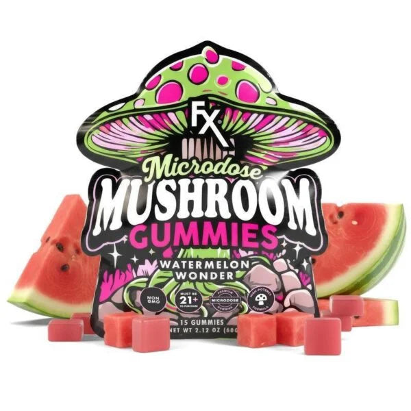 CBDfx | Watermelon Wonder Microdose Mushroom Gummies | 15ct – Render 2025 600X600