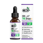 CBDfx Sleep THC Tincture - 30mL 67.5mg THC + 1500mg CBD