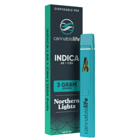 Cannabis Life | Northern Lights THC Vape | 3g Indica - THC Disposable Vape