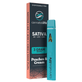 Cannabis Life Peaches N' Cream THC Vape Pen 3g Hybrid - Delta 8 Peaches N' Cream