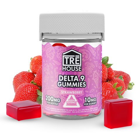 TRE House | Delta-9 THC Gummies - Strawberry | 10mg - 20ct