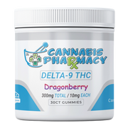 Delta-9 THC Gummies 10mg - 30ct Dragonberry