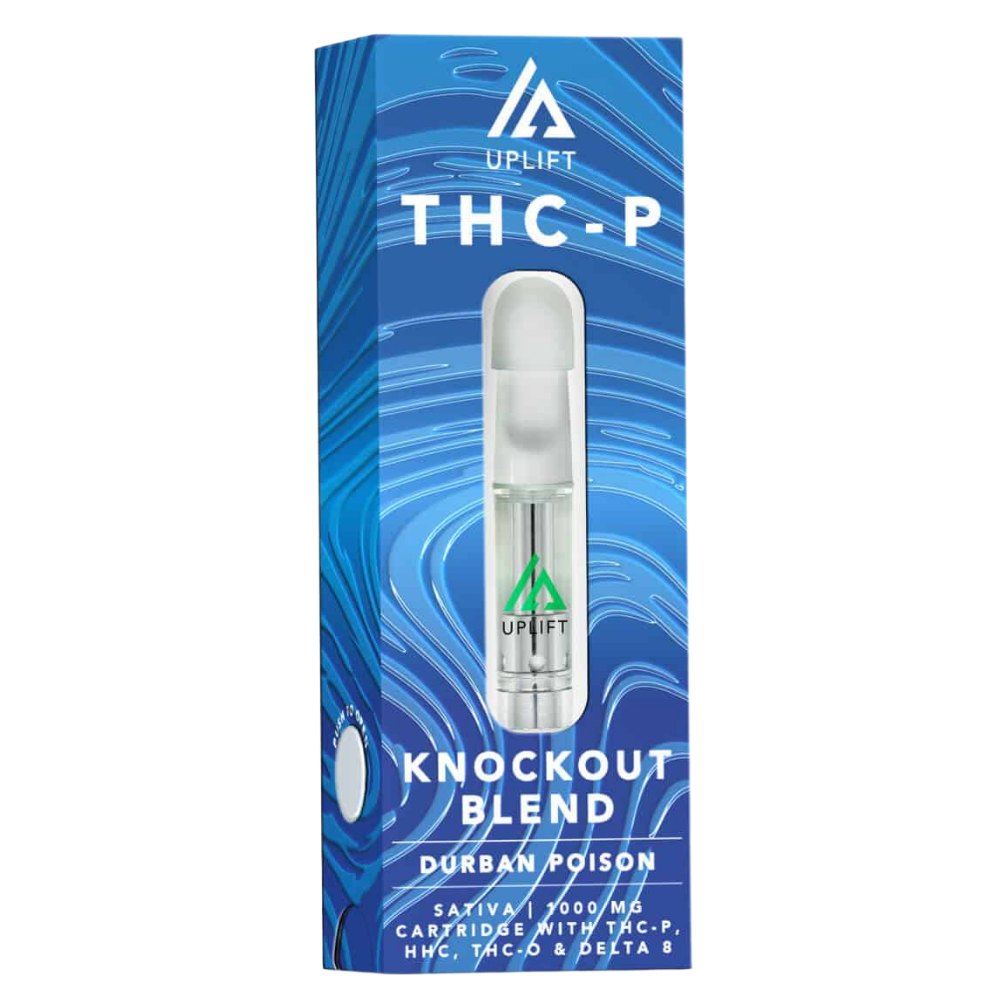 Uplift 1 Gram Knockout Blend THCP Cartridge Durban Poison - Sativa