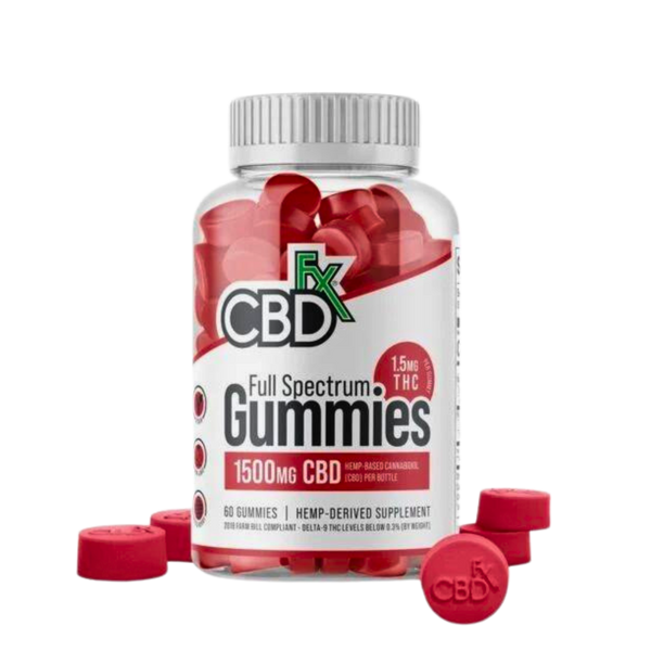 CBDfx Full Spectrum CBD Gummies Mixed Berry 1500mg - 60ct Mixed Berry