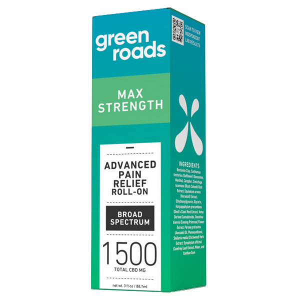 Green Roads | CBD Cream – Pain Relief Roll On | 1500mg CBD Cream For Pain – 1500