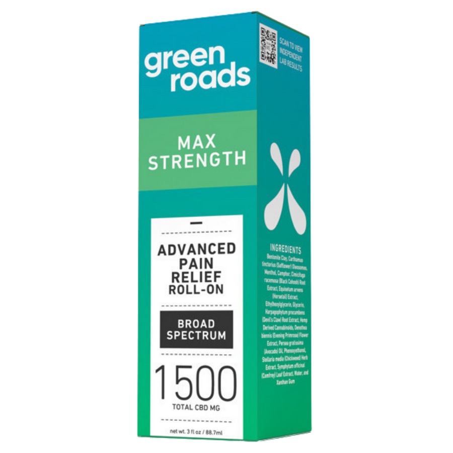 Green Roads | CBD Cream – Pain Relief Roll On | 1500mg CBD Cream For Pain – 1500
