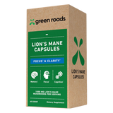 Green Roads | Lions Mane Capsules | Focus & Clarity Nootropics 500mg – 60 Count – Mushroom Caps