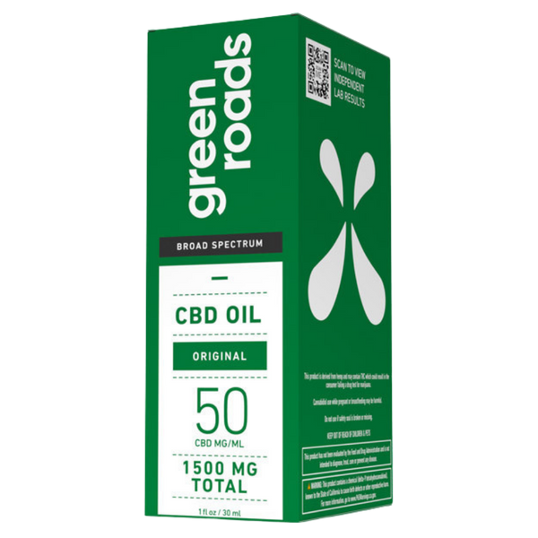 Green Roads | CBD Tincture | Broad Spectrum CBD 1500mg-30mL – 50Mg