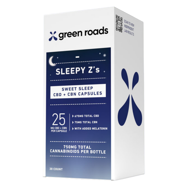 Green Roads CBD, CBN & Melatonin Sleep Capsules 25mg - 30ct