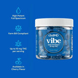 cbdMD | Delta-9 THC Gummies Blue Razz | 10mg – 20 Count – close-up