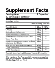 CBDfx | CBD Capsules – Morning | 900mg CBD + 900mg CBG – 60ct