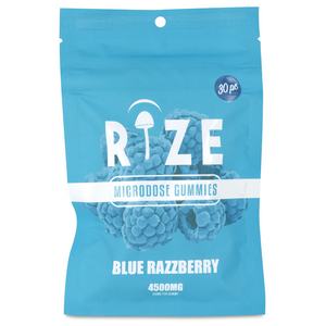 Rize | Blue Razzberry Mushroom Gummies | Microdose 4500mg – 30ct