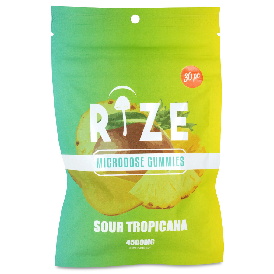 Rize | Sour Tropicana Mushroom Gummies | Microdose 4500mg – 30ct