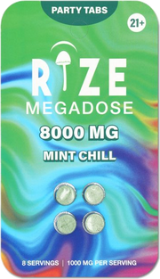 Rize Party Tabs 8000mg Mint Chill