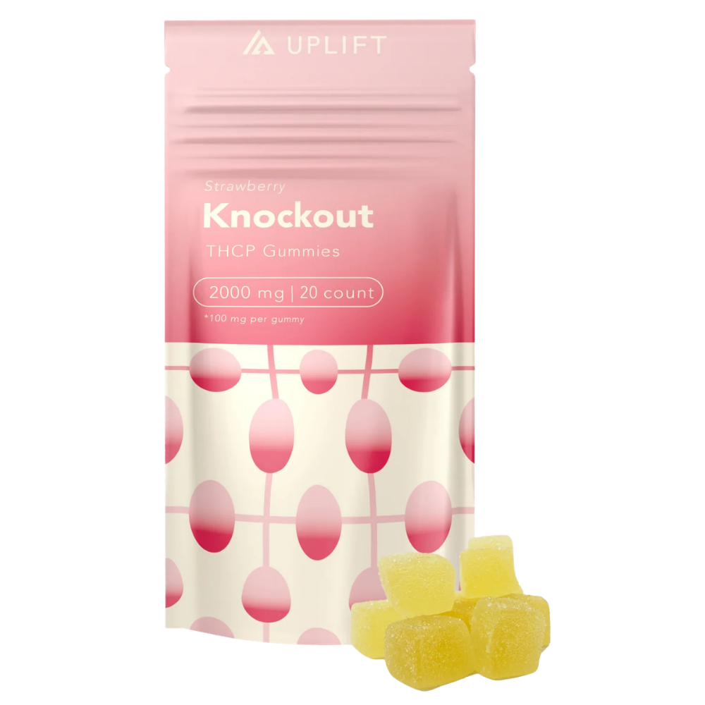 Uplift THCP Knockout Chews 2000mg - 20ct Strawberry