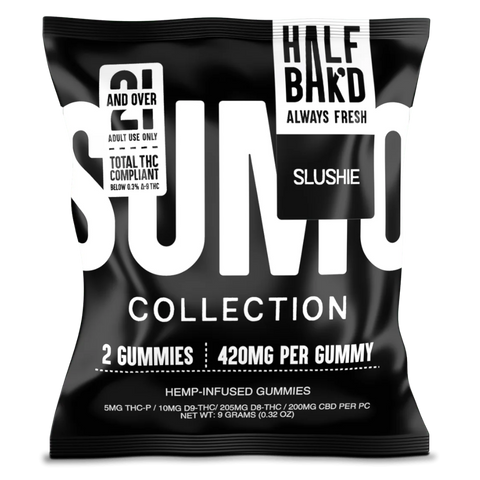 Half Bak'd | Slushie Sumo Gummies | High Potency - 420mg - 2ct Sample Pack
