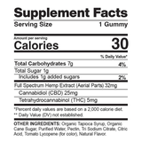 CBDfx | Delta-9 THC Gummies Berry Buzz | 5mg THC + 25mg CBD – 50ct Sample Pack