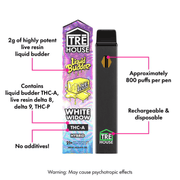 Device information and chart describing the contents of the vape.