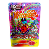 Front of High Potency Strawnana Mushroom Gummies package featuring vibrant strawberry and banana-inspired artwork with sleek, modern design