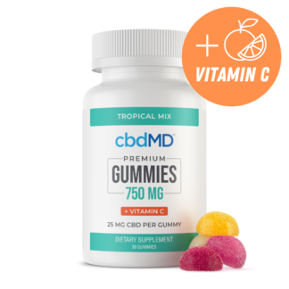 CBDMD 750mg Vegan CBD Gummies With Vitamin C!