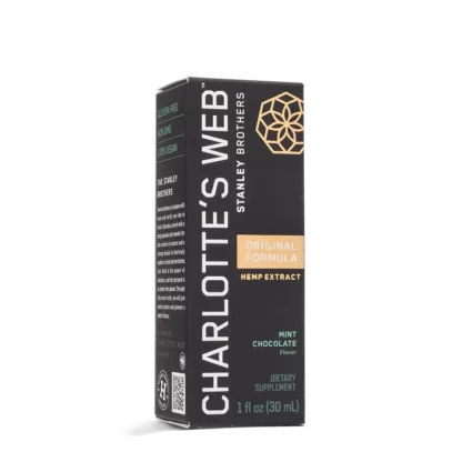 Charlottes Web CBD Oil Tincture Original Formula Mint Chocolate 50mg 30mL Display Image
