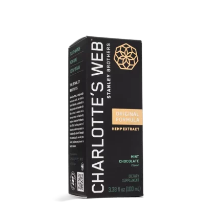 Charlottes Web CBD Oil Tincture Original Formula Mint Chocolate 50mg 100mL Display Image