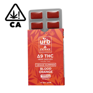 Delta-9 THC 10 Count Gummies Blood Orange