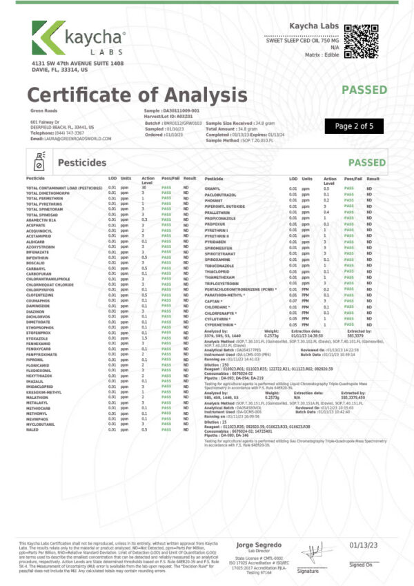 Green Roads | CBD Sleep Tincture | CBD & Melatonin 750mg-30mL - Image 4