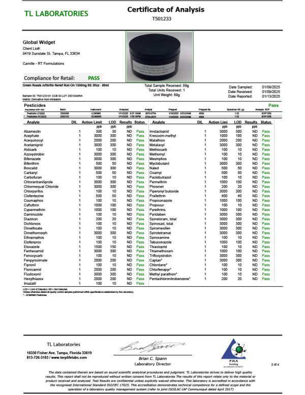 Green Roads | CBD Cream - Pain Relief Roll On | 1500mg CBD Cream For Pain - Image 6