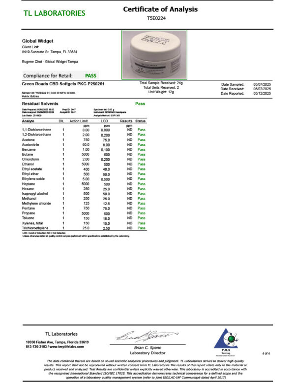 Green Roads | CBD Capsules | 25mg-30 Count - Image 4