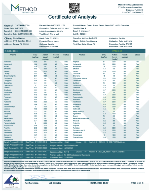 Green Roads | CBD,CBN, & Melatonin Sleep Capsules | 25mg-30 Count - Image 6