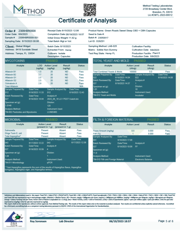 Green Roads | CBD,CBN, & Melatonin Sleep Capsules | 25mg-30 Count - Image 8