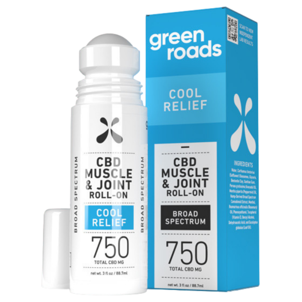 Green Roads | CBD Cream - 750mg Cooling Formula | Muscle & Joint Cool Relief Roll-On - Image 3