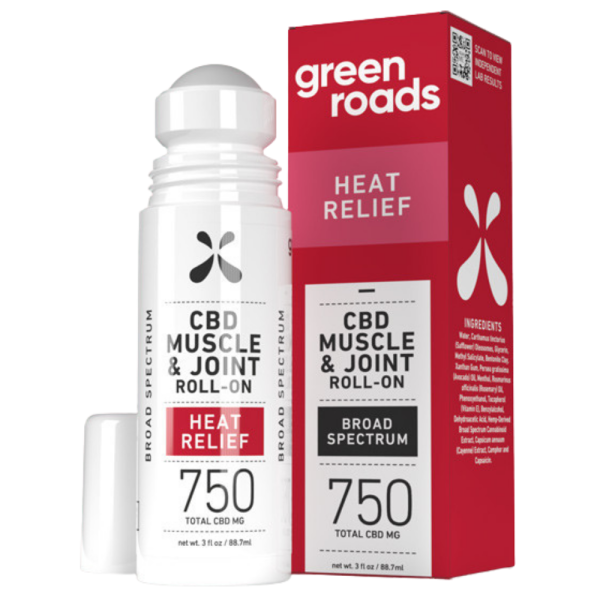 Green Roads | CBD Cream - 750mg Heating Formula | Muscle & Joint Heat Relief Roll-On - Image 3
