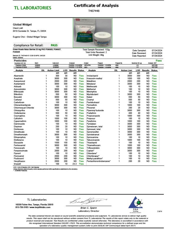 Green Roads | Extra Strength CBD Relax Berries | 25mg - 30ct - Image 6