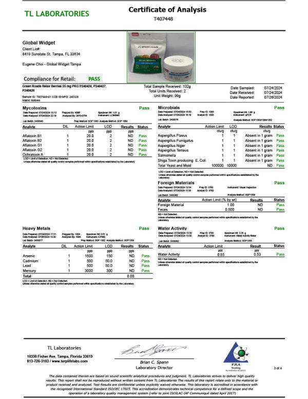 Green Roads | Extra Strength CBD Relax Berries | 25mg - 30ct - Image 7