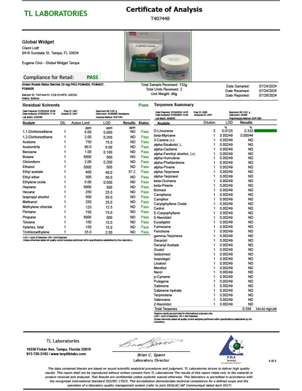 Green Roads | Extra Strength CBD Relax Berries | 25mg - 30ct - Image 4