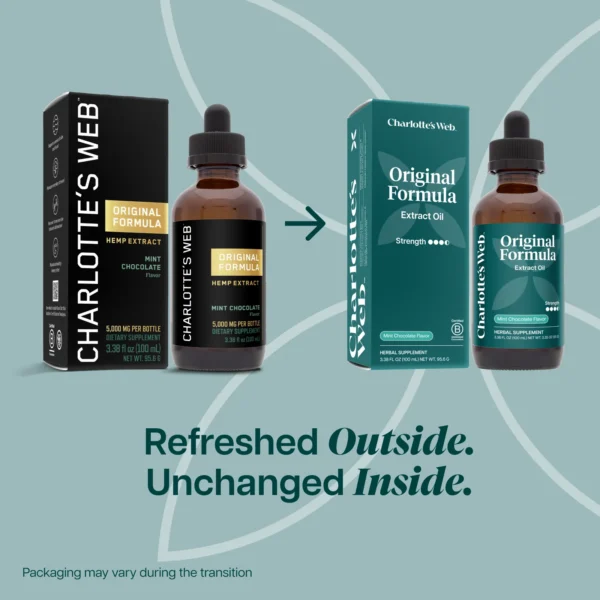 Charlotte’s Web | Full Spectrum CBD Extract Original Mint Chocolate | 50mg-100mL - Image 2