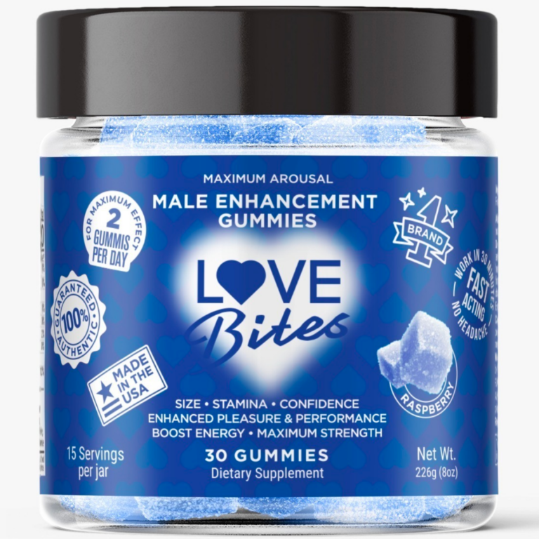 Male Sexual Enhancement Gummies, Sex Gummies package with bold design for men's wellness