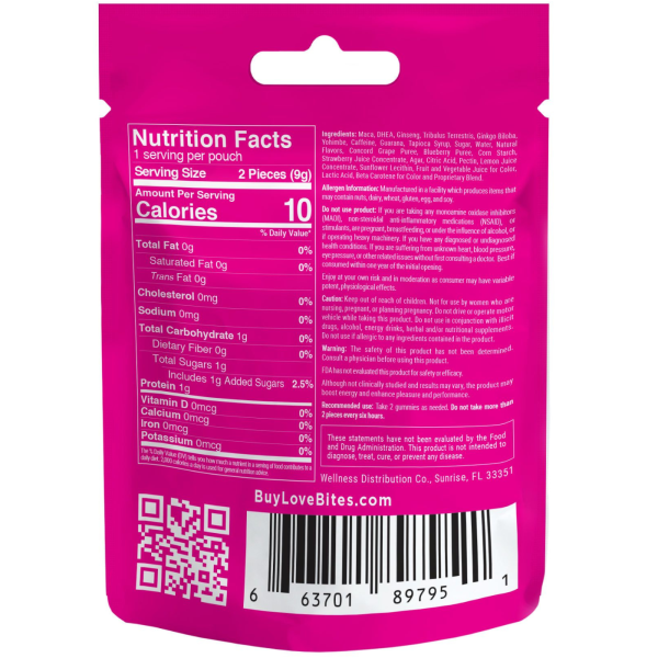 Love Bites | Female Enhancement Gummies | 2 Count - Image 2