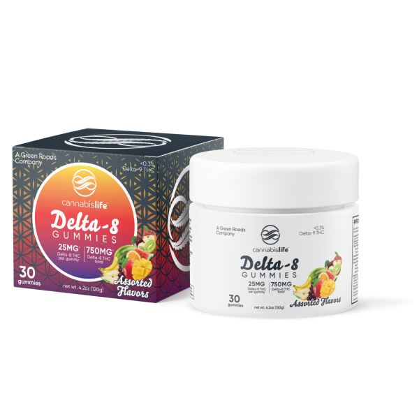 Cannabis Life | Delta-8 THC Gummies - Assorted Flavors | 25mg - 30ct - Image 2
