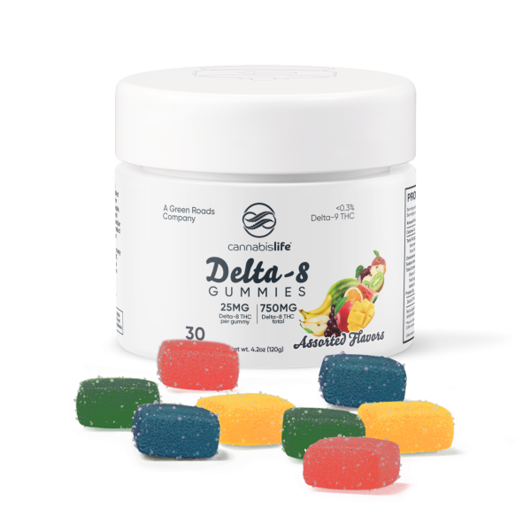 Cannabis Life | Delta-8 THC Gummies - Assorted Flavors | 25mg - 30ct - Image 3