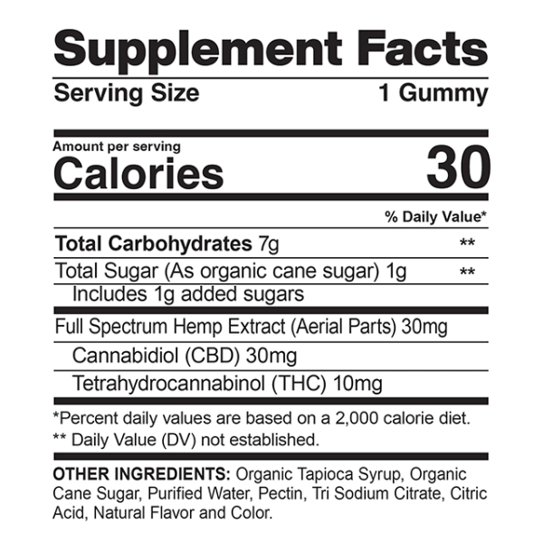 CBDfx | Delta-9 THC Gummies Magic Melon | 10mg THC + 30mg CBD-(40ct) - Image 2