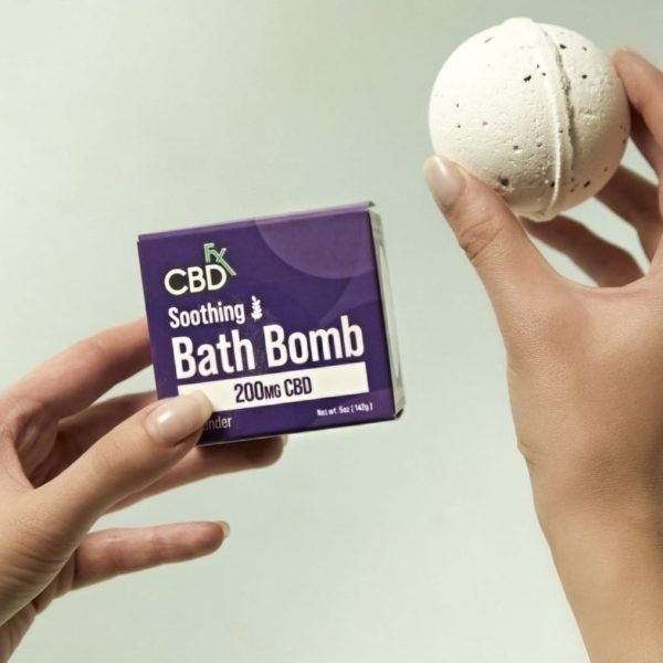CBDfx | CBD Bath Bomb - Soothing | 200mg Lavender Bath Bomb - Image 2