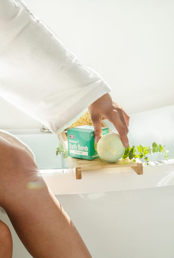 CBDfx | CBD Bath Bomb - Recharge | 200mg Eucalyptus Bath Bomb - Image 2