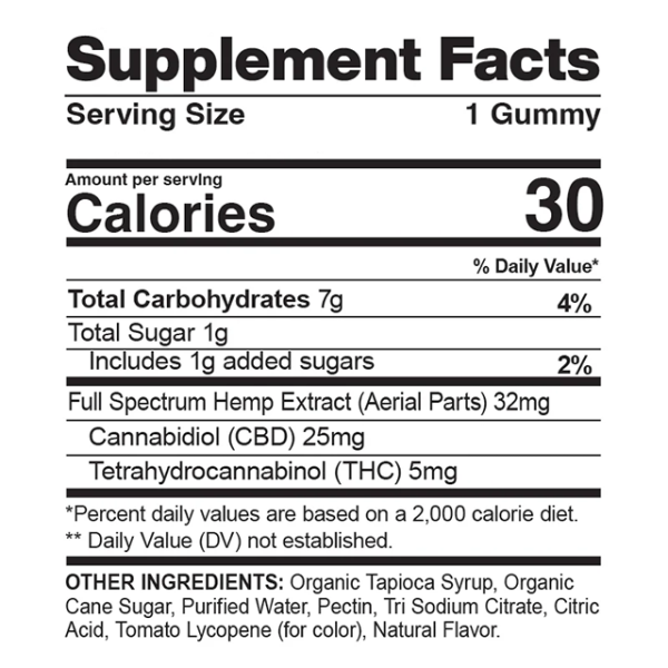 CBDfx | Delta-9 THC Gummies Berry Buzz | 5mg THC + 25mg CBD-(40ct) - Image 3