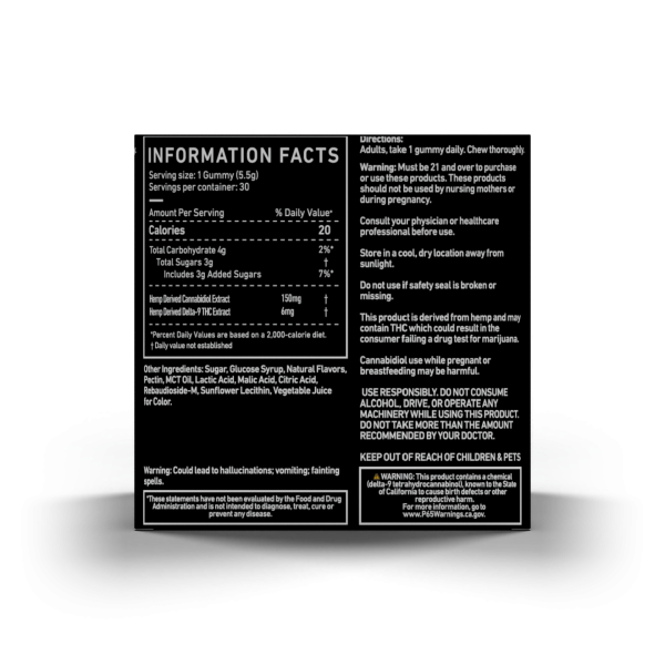 Green Roads | Delta-9 THC Gummies 25:1 Cherry Lime Pie | 6mg THC + 150mg CBD - 30ct - Image 3